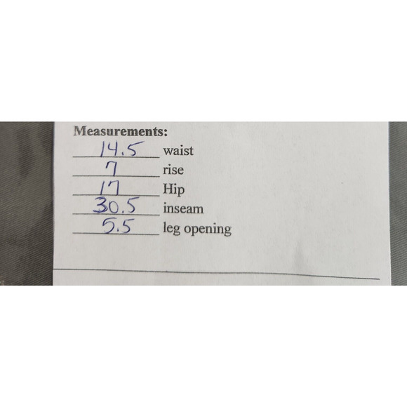 Mossimo Junior Pants 4 Solid Military Army Green Slim Skinny Fit Lowest Rise NWT - Picture 13 of 13